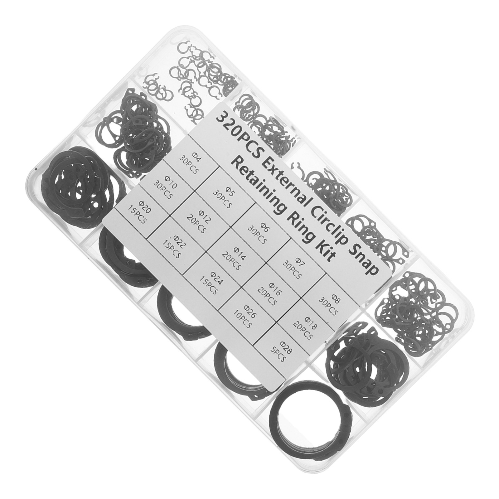 Electronic Repairing - Assortimento di 320 Anelli di Ritenzione