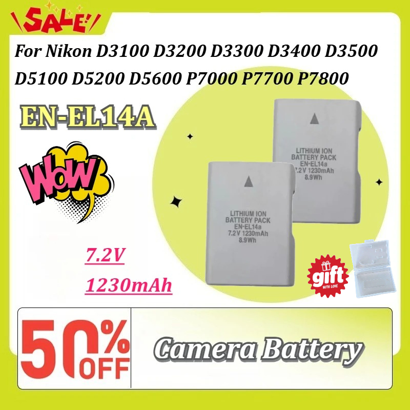 Batteria per fotocamera EN‑EL1 - Nikon Camera D3500 recensione e prezzo